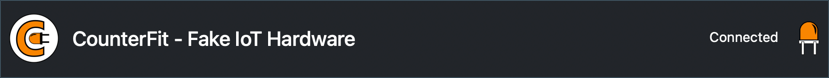 Counter Fit顯示Connected狀態