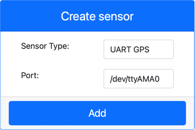 GPS 傳感器設置